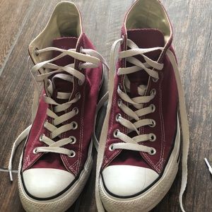 Maroon High Top Converse!!!